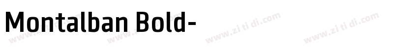 Montalban Bold字体转换